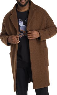 Tallia Big & Tall Teddy Overcoat