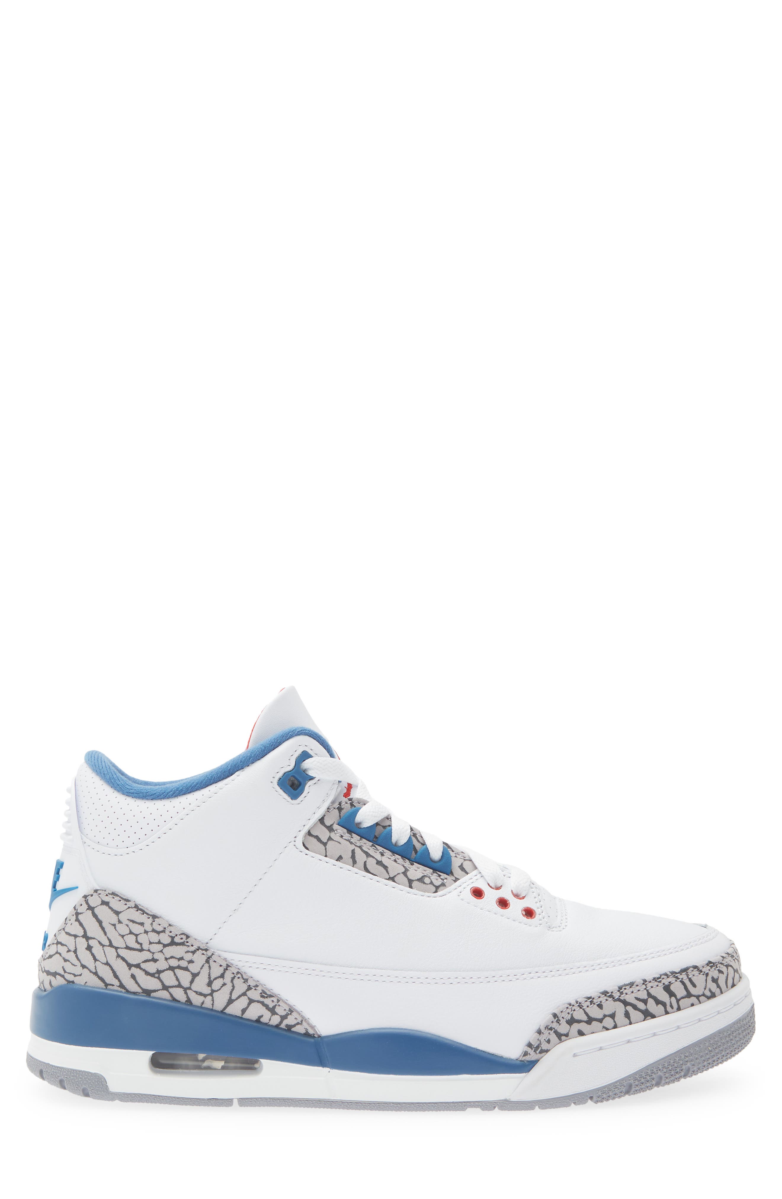 Air Jordan 3 Retro Basketball Sneaker, Alternate, color, WHITE/ MULTI-COLOR