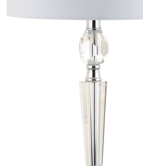 Jonathan Y Victoria 27" Crystal Led Table Lamp, Clear In Clear