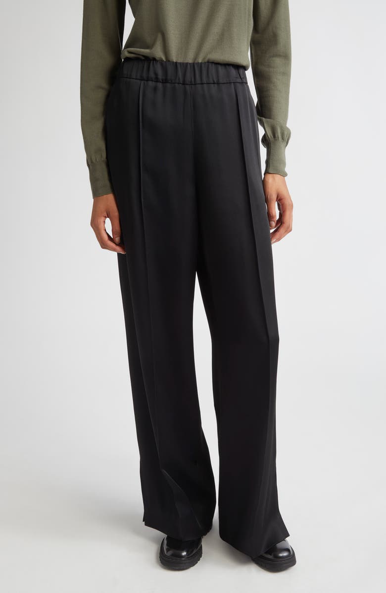 Jil Sander Relaxed Track Pants, Main, color, Black
