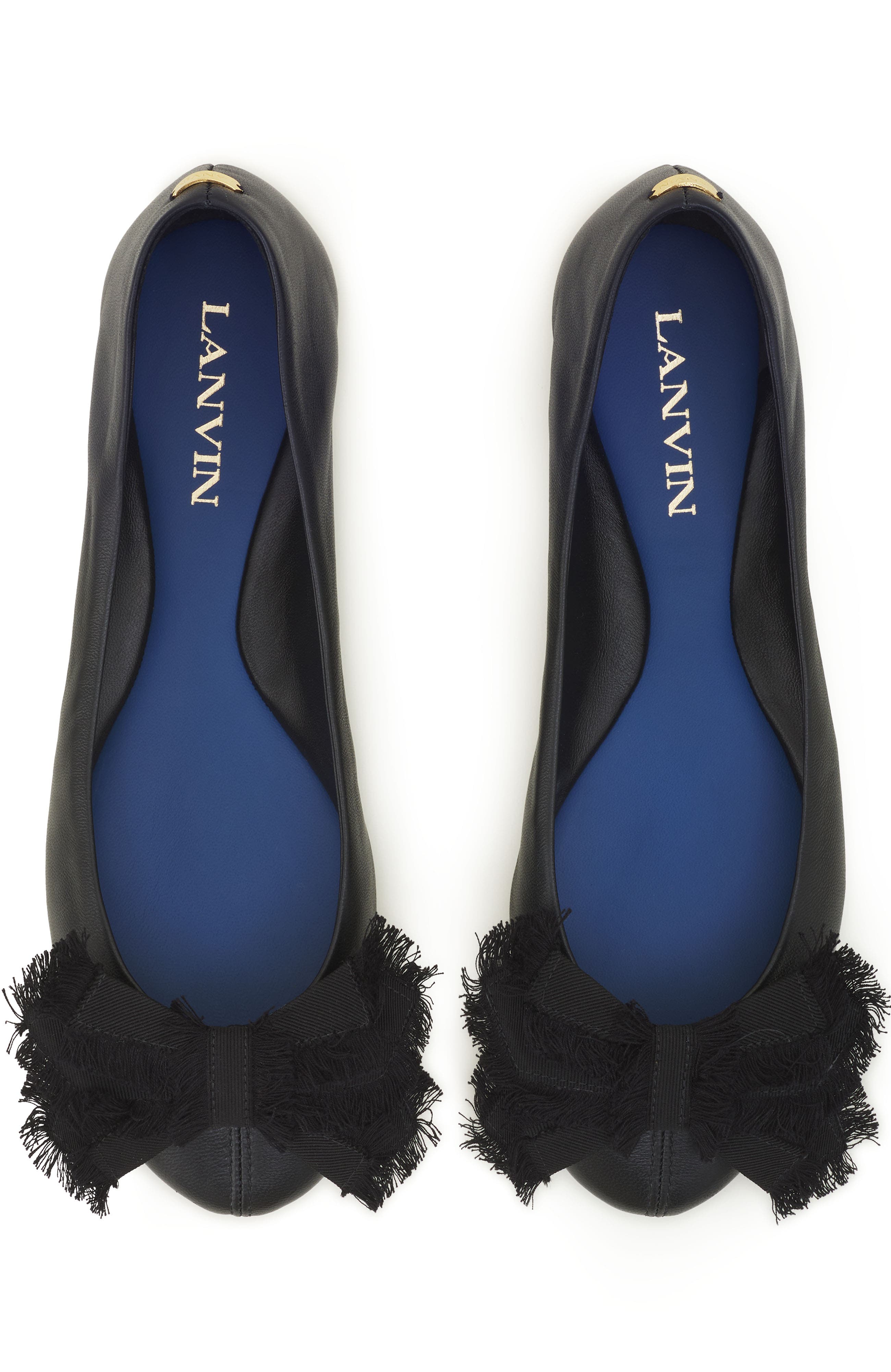 The Bow Ballerina Flat, Alternate, color, Black