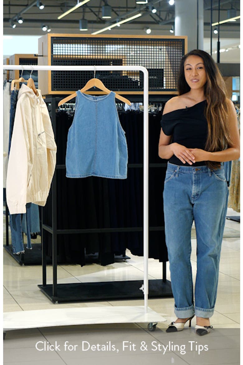 Airy Denim Shell Top video