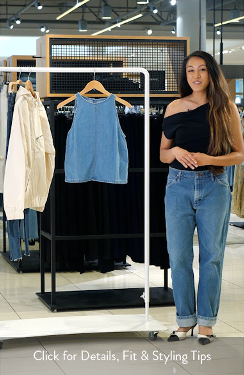 Airy Denim Shell Top, sales video thumbnail