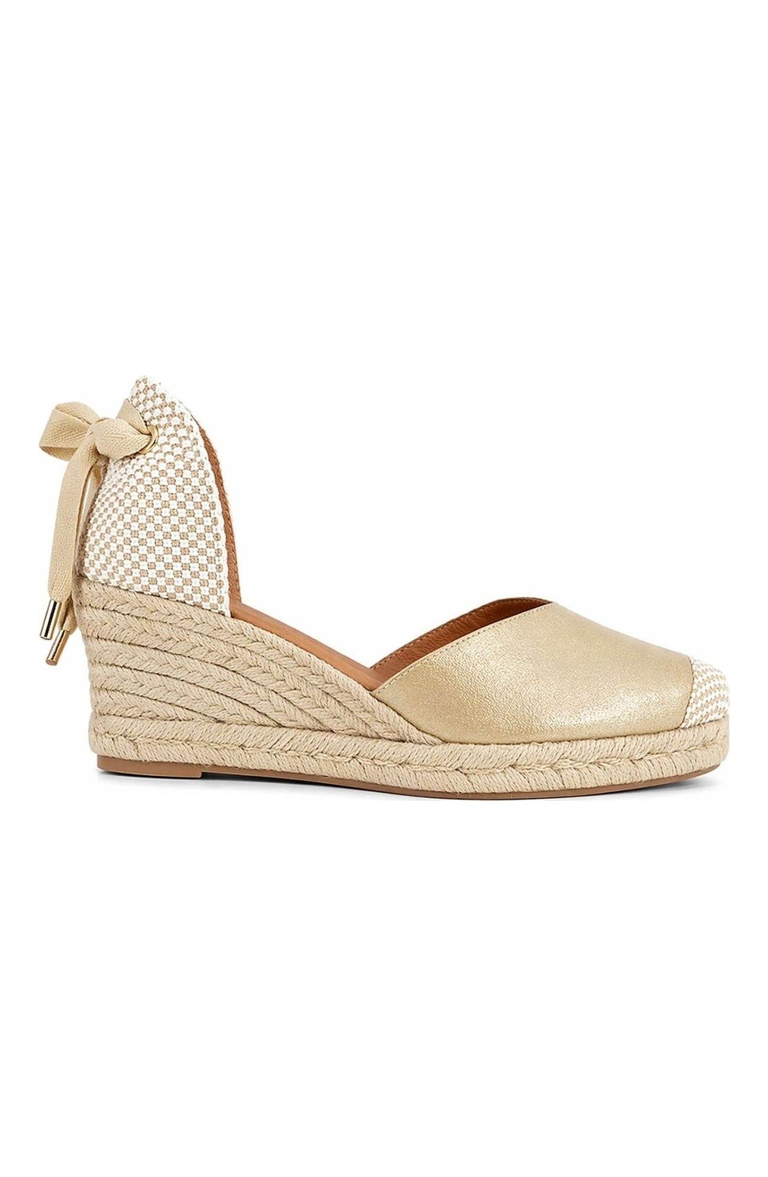Jimena Mid Laces Espadrille Sandal, Alternate, color, Bronze