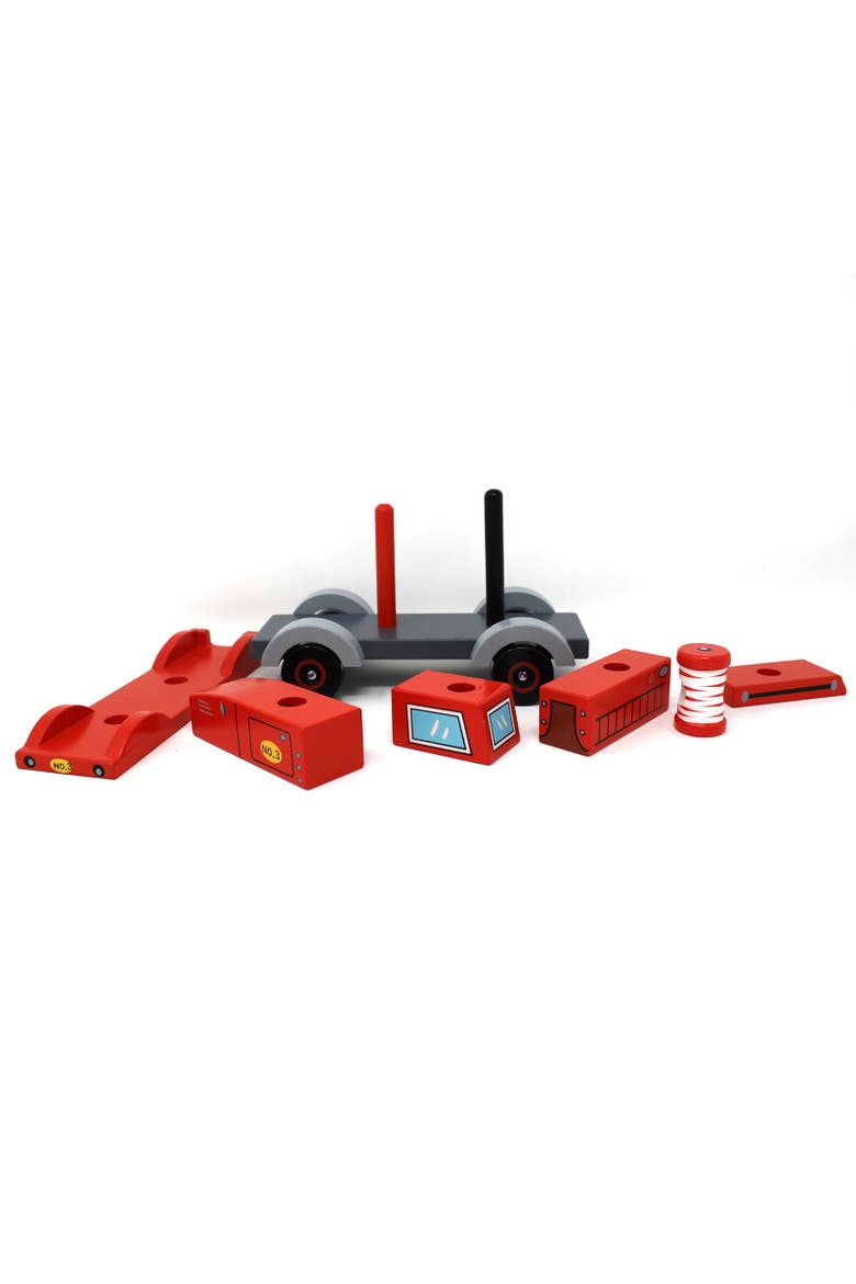 Firetruck Stack & Play Puzzle Toy, 3D, Plastic, Kids, Main, color, Multicolored