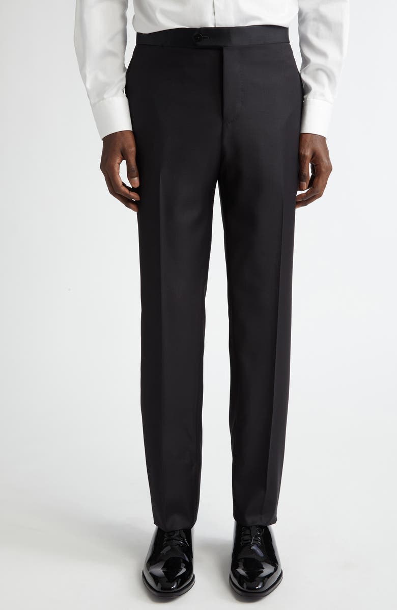ISAIA Sanita Wool Tuxedo, Alternate, color, Black