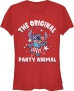 Lilo & Stitch Junior's The Original Party Animal Short Sleeve Graphic T-Shirt