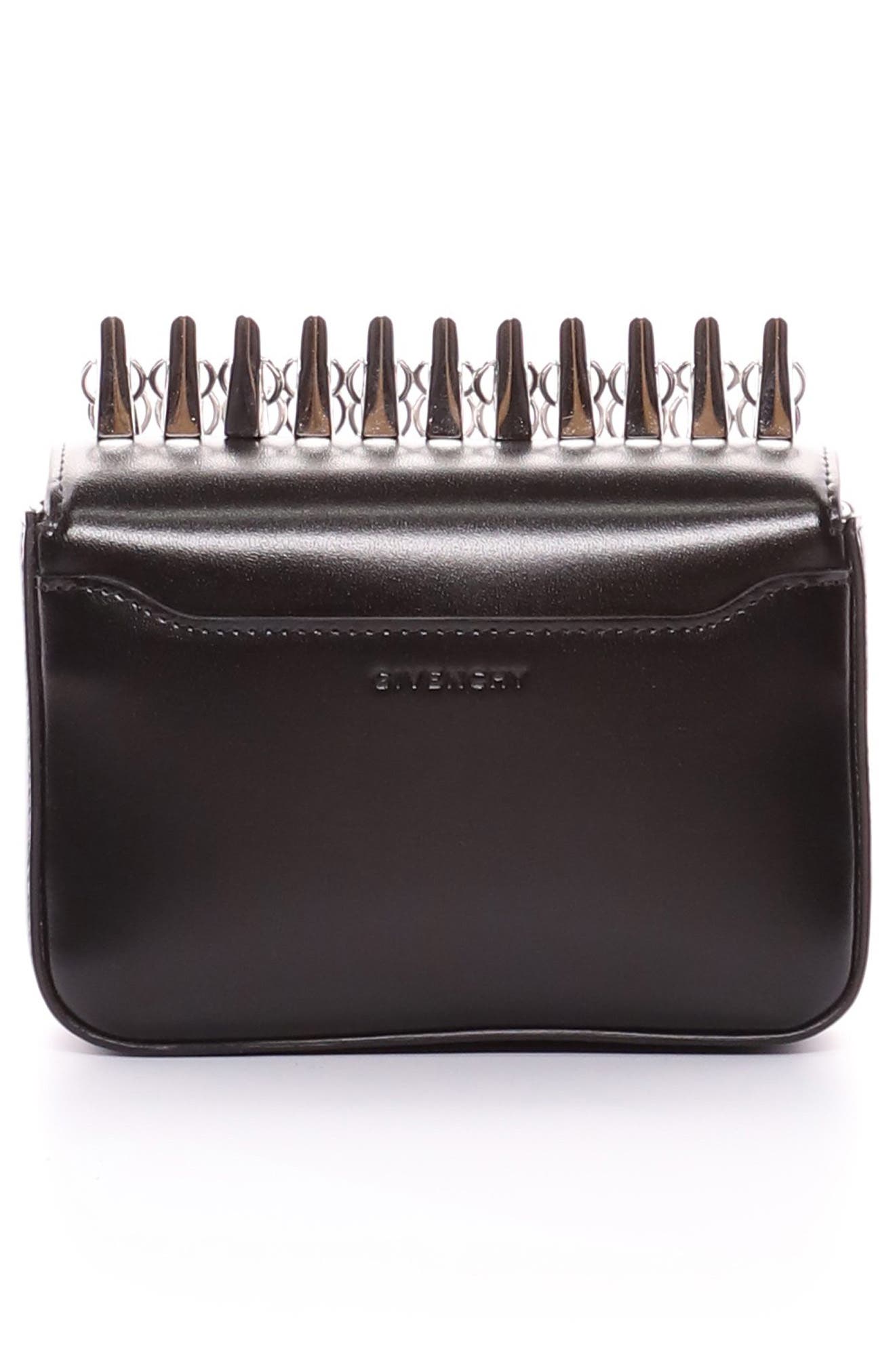 Givenchy Small 4G Studded Leather Shoulder Bag, Alternate, color, 
