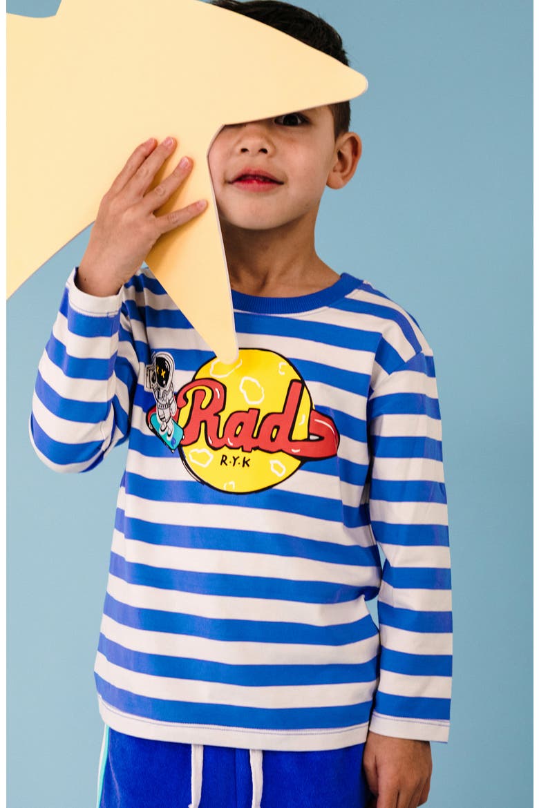 Kids' Stripe Graphic T-shirt, Alternate, color, RAD STRIPE