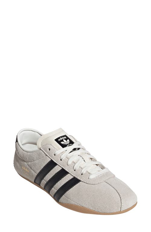 Adidas Originals Adidas Tokyo Low Top Suede Sneaker In Off White/black/gold Met