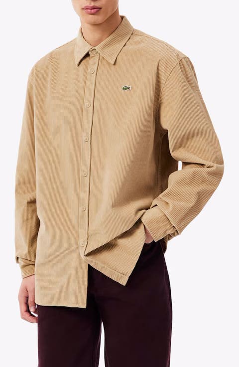 Regular Fit Corduroy Button-Up Shirt
