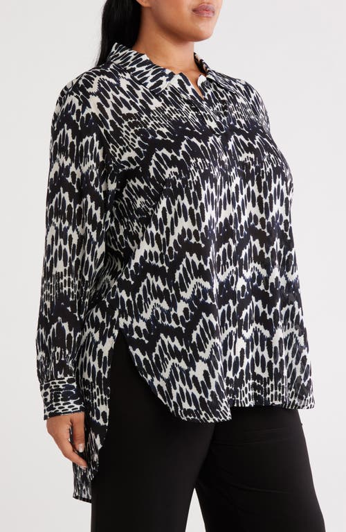 Universal Standard Toni Print High-low Tunic Top