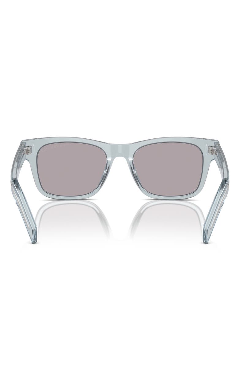 Prada 55mm Polarized Rectangular Sunglasses, Alternate, color, 