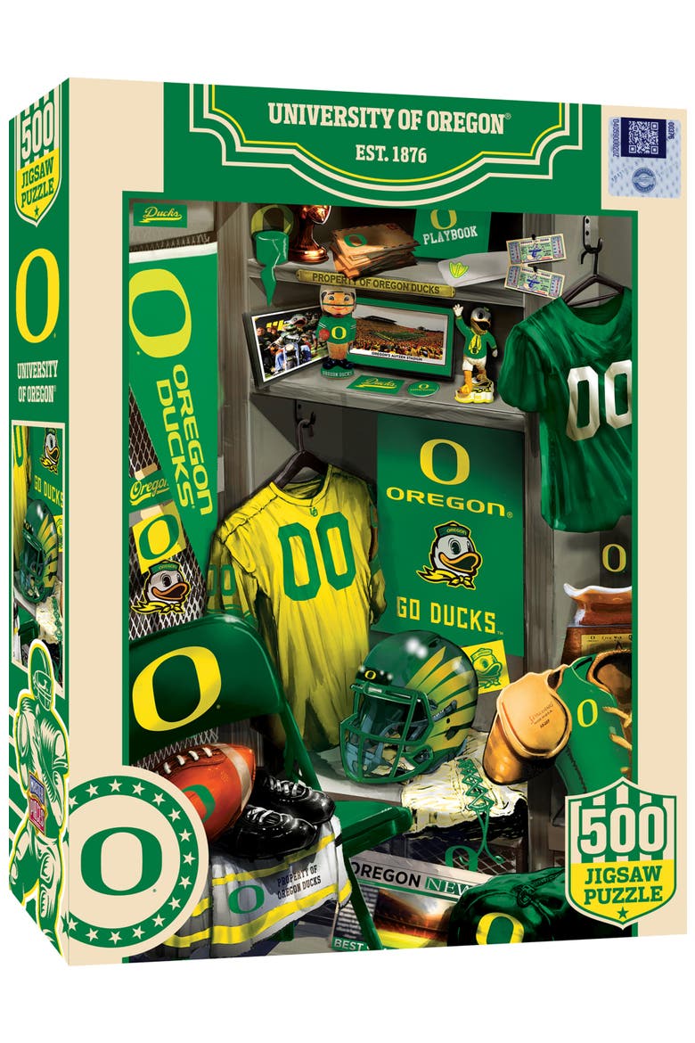 Oregon Ducks Locker Room 500pc Puzzle, Main, color, Multicolor