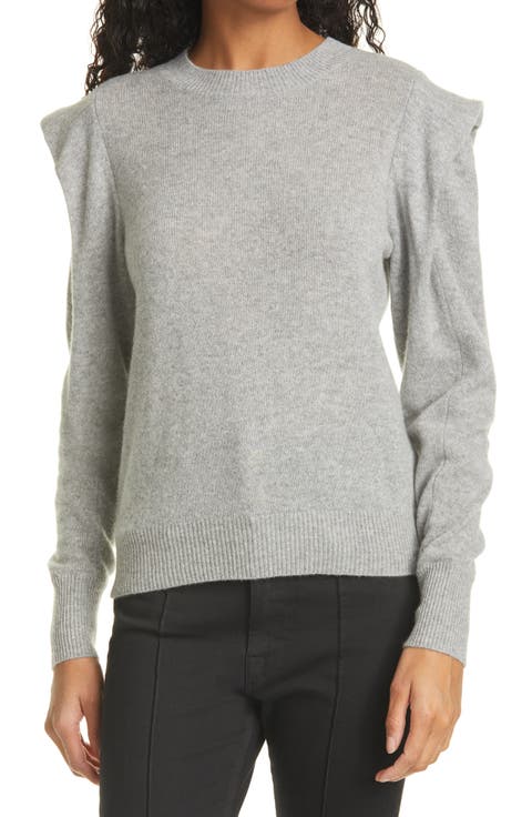Kennedy Folded Shoulder Cashmere Sweater