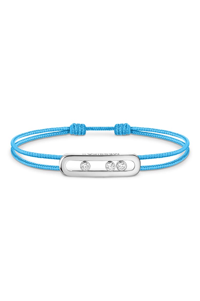 Care Diamond Cord Bracelet, Main, color, WHITE GOLD