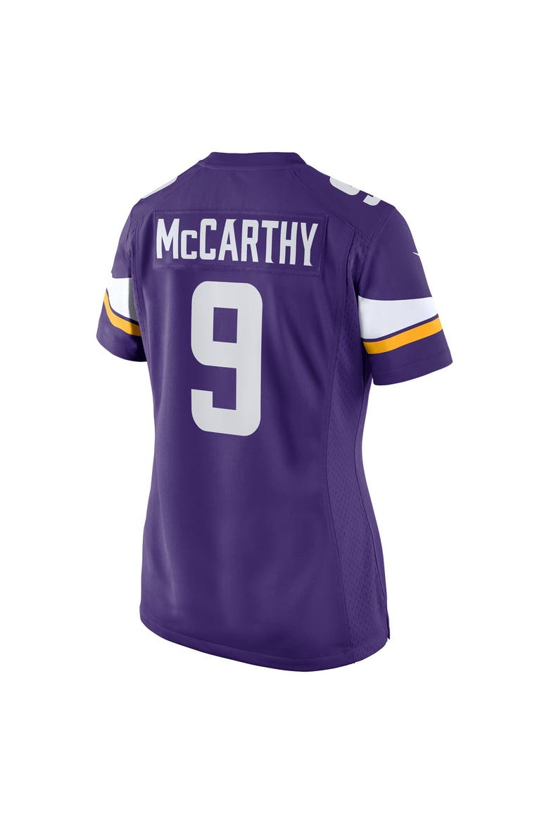 Women's Nike J.J. McCarthy Purple Minnesota Vikings 2024 NFL Draft First Round Pick Player Game Jersey, Alternate, color, Purple