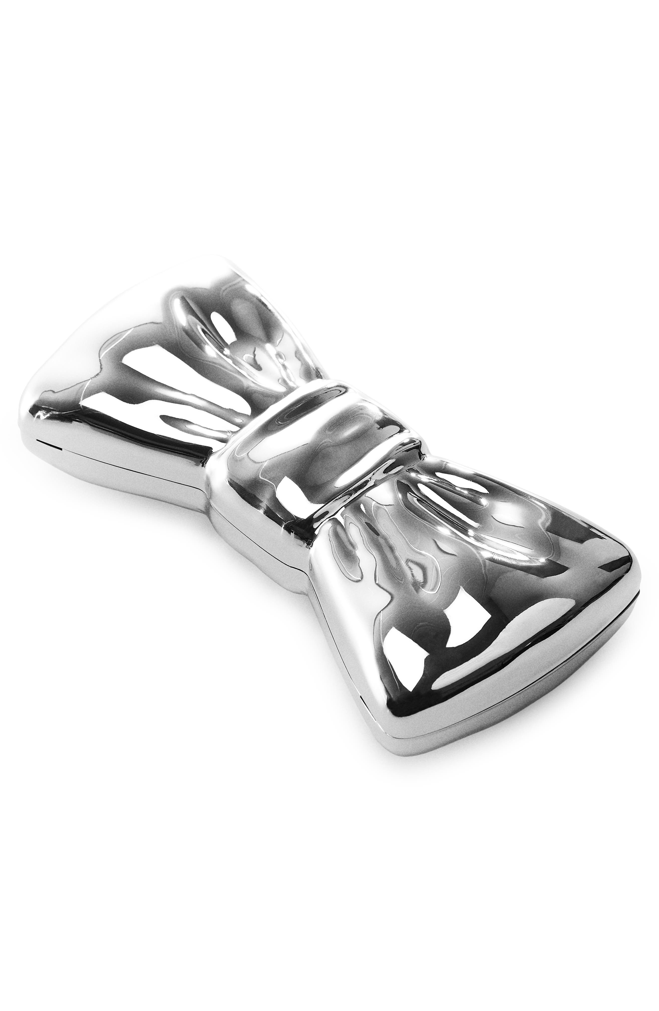 MANGO Metallic Bow Clutch, Alternate, color, 