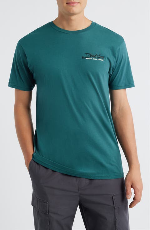 Fish Hook Cotton Graphic T-Shirt