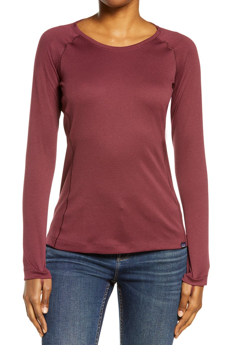 Capilene® Midweight Crewneck Top, Main, color, CHICORY RED -LT CHICORY RED