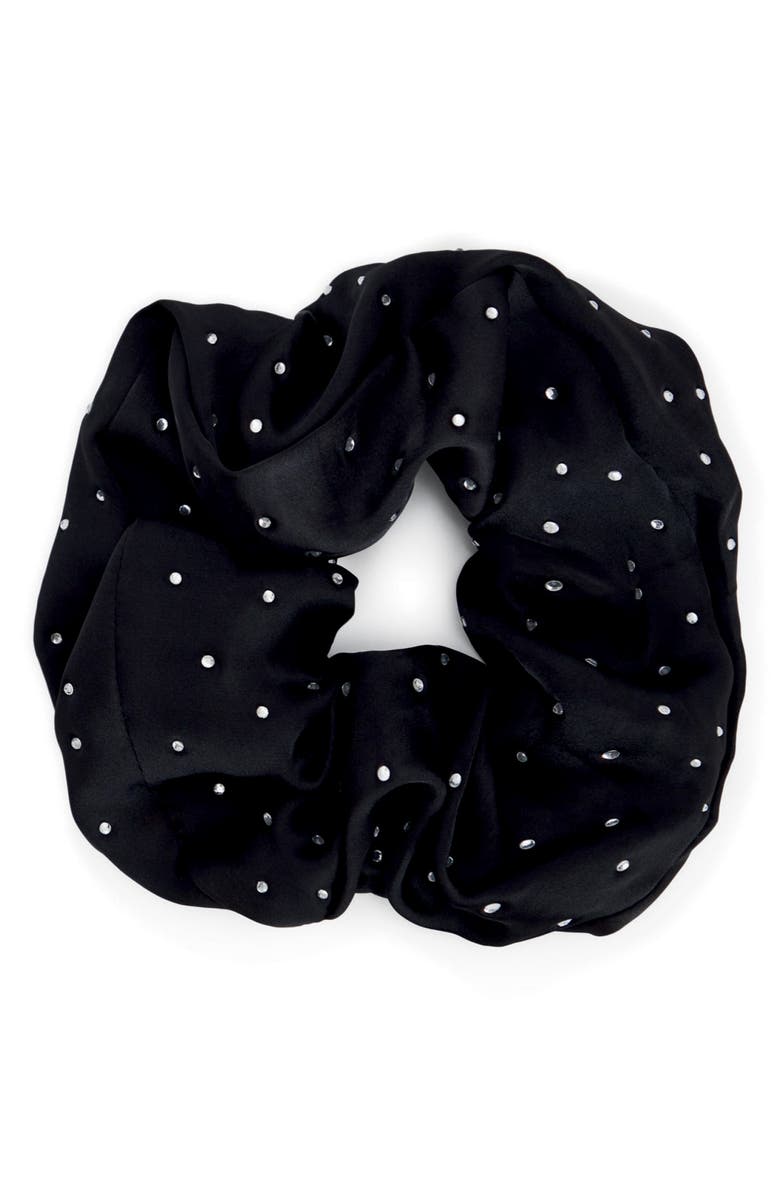 Kitsch Rhinestone Brunch Scrunchie, Main, color, 