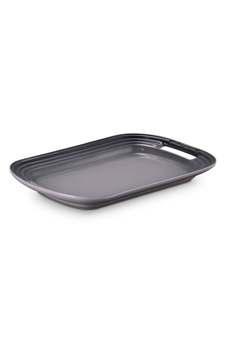 Le Creuset Stoneware Serving Platter, Alternate, color, Oyster