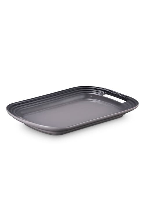Le Creuset Stoneware Serving Platter In Gray