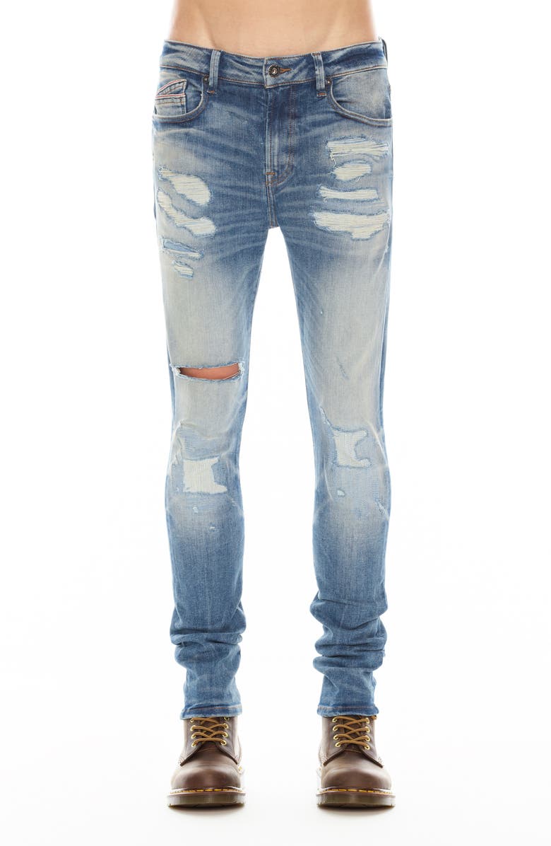 Cult of Individuality Punk Distressed Super Skinny Jeans, Main, color,