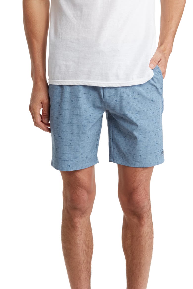 Survivalist Active Shorts, Main, color, HEATHER COPEN BLUE