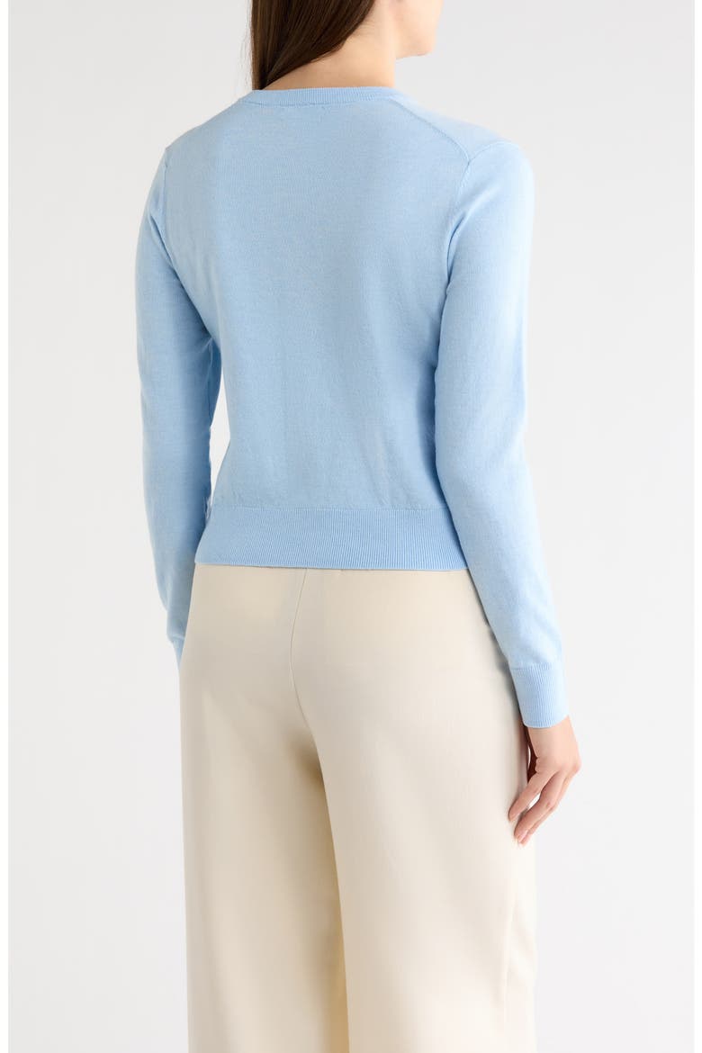 Crewneck Cardigan, Alternate, color, BLUE FLOATY