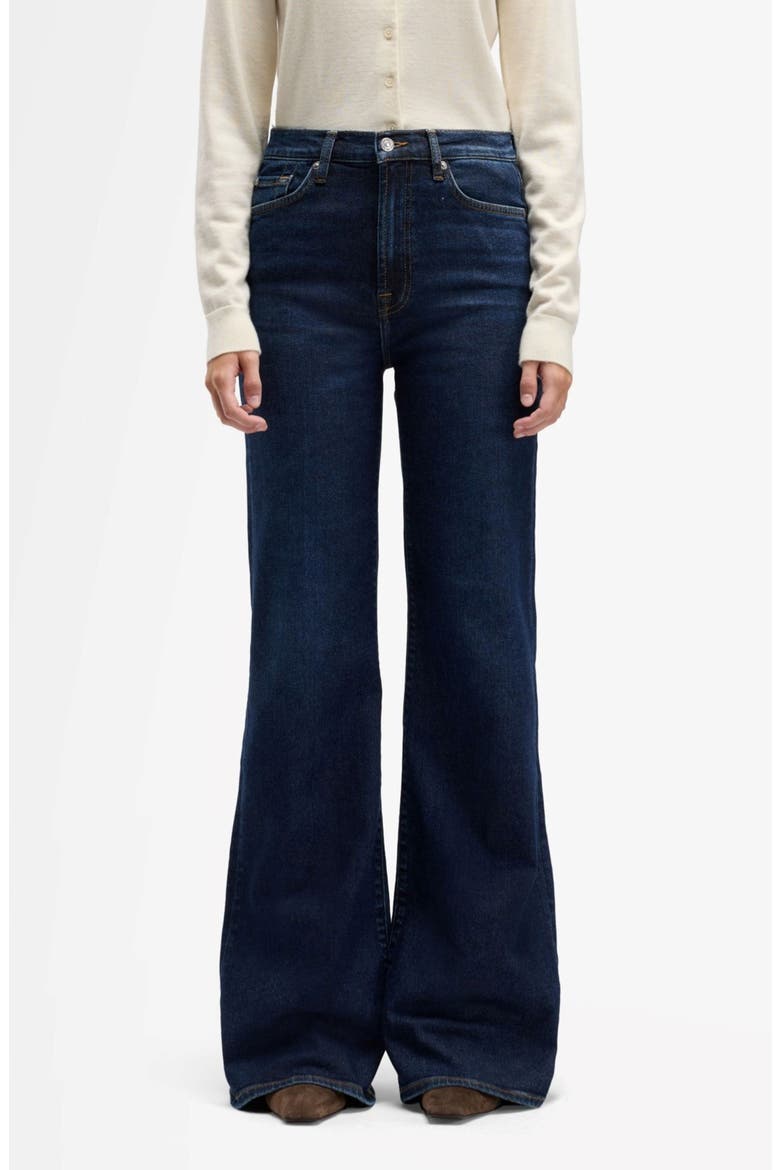 Modern Dojo High Waist Flare Jeans, Main, color, BLUECREST