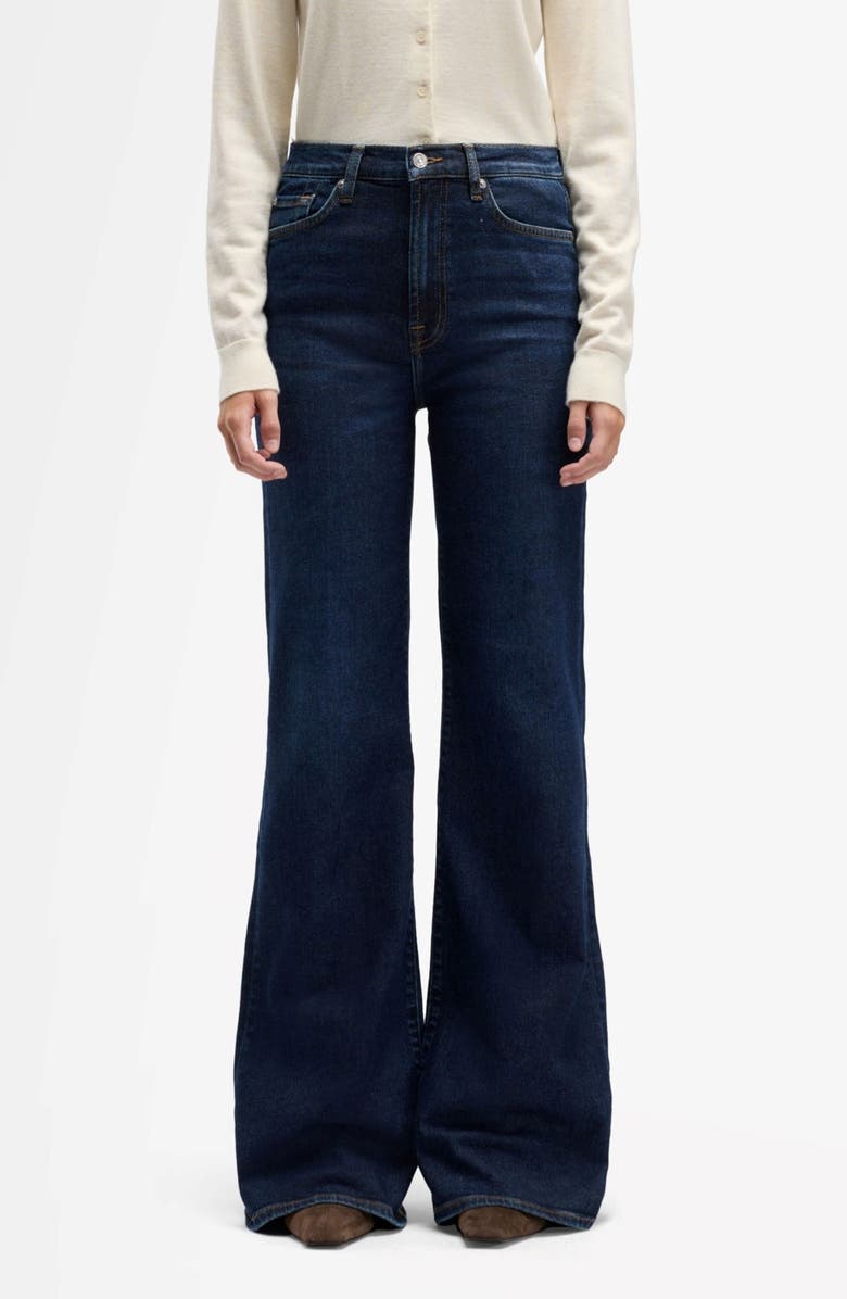 Seven Modern Dojo High Waist Flare Jeans, Main, color, Bluecrest