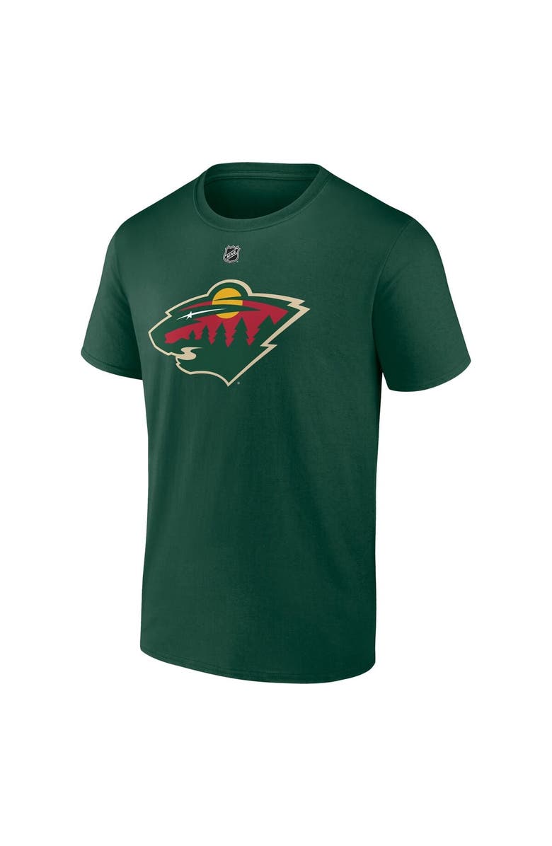 FANATICS Men's Fanatics Marc-Andre Fleury Green Minnesota Wild Authentic Stack Name & Number T-Shirt, Alternate, color, 