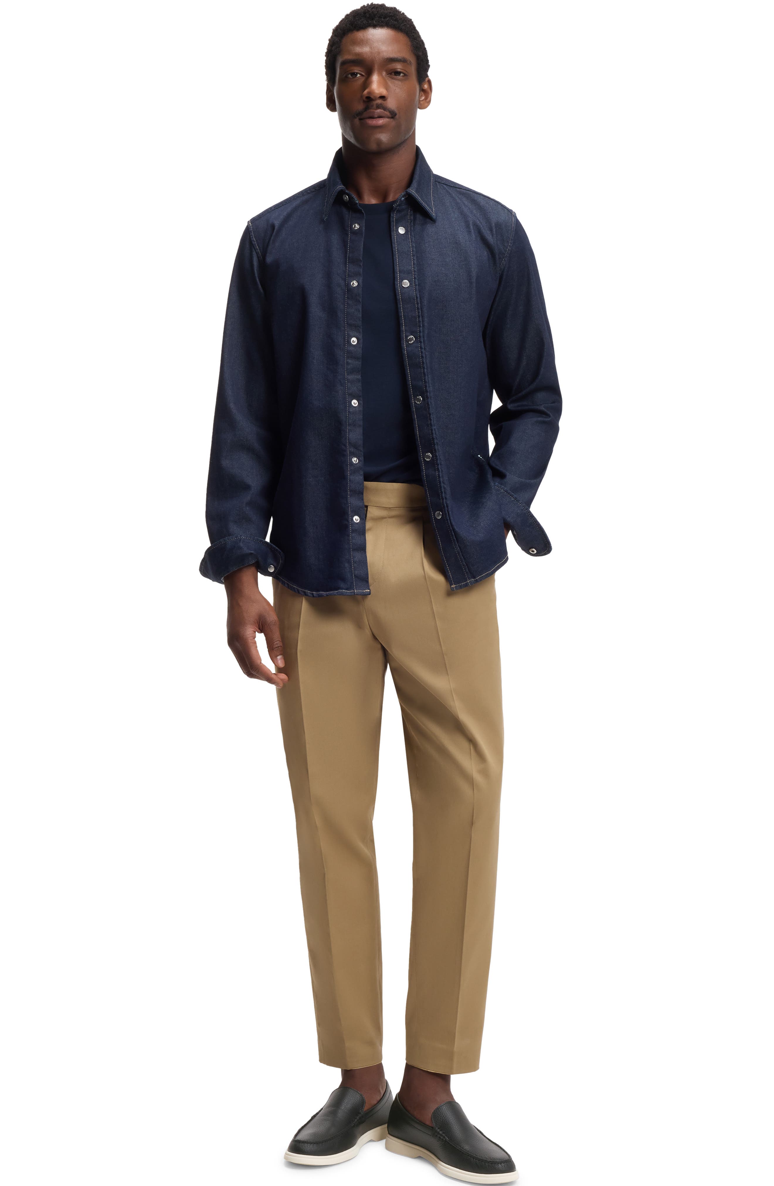 BOSS Sienne Tassel Loafer, Alternate, color, Black