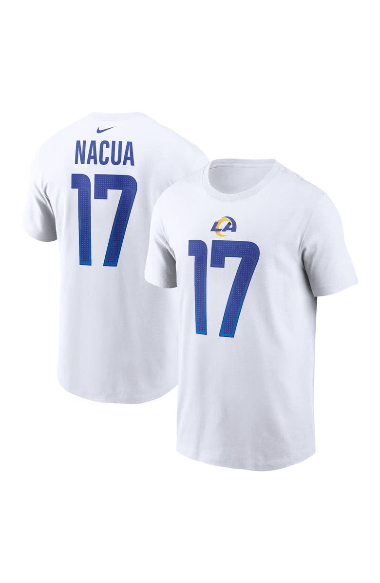 Nike Men's Nike Puka Nacua White Los Angeles Rams Player Name & Number T-Shirt, Alternate, color, White