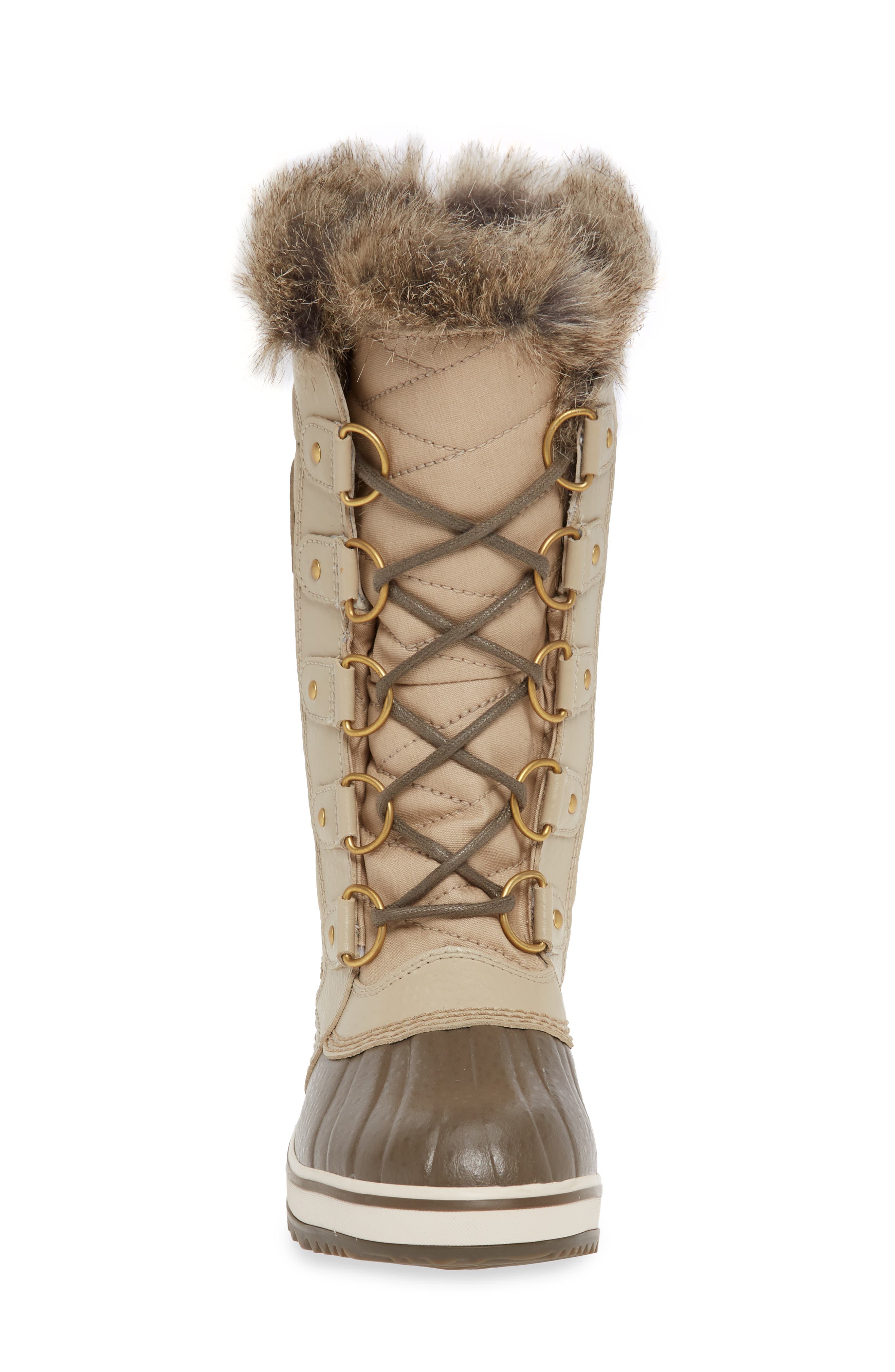 'Tofino II' Faux Fur Lined Waterproof Boot, Alternate, color, ANCIENT FOSSIL FABRIC