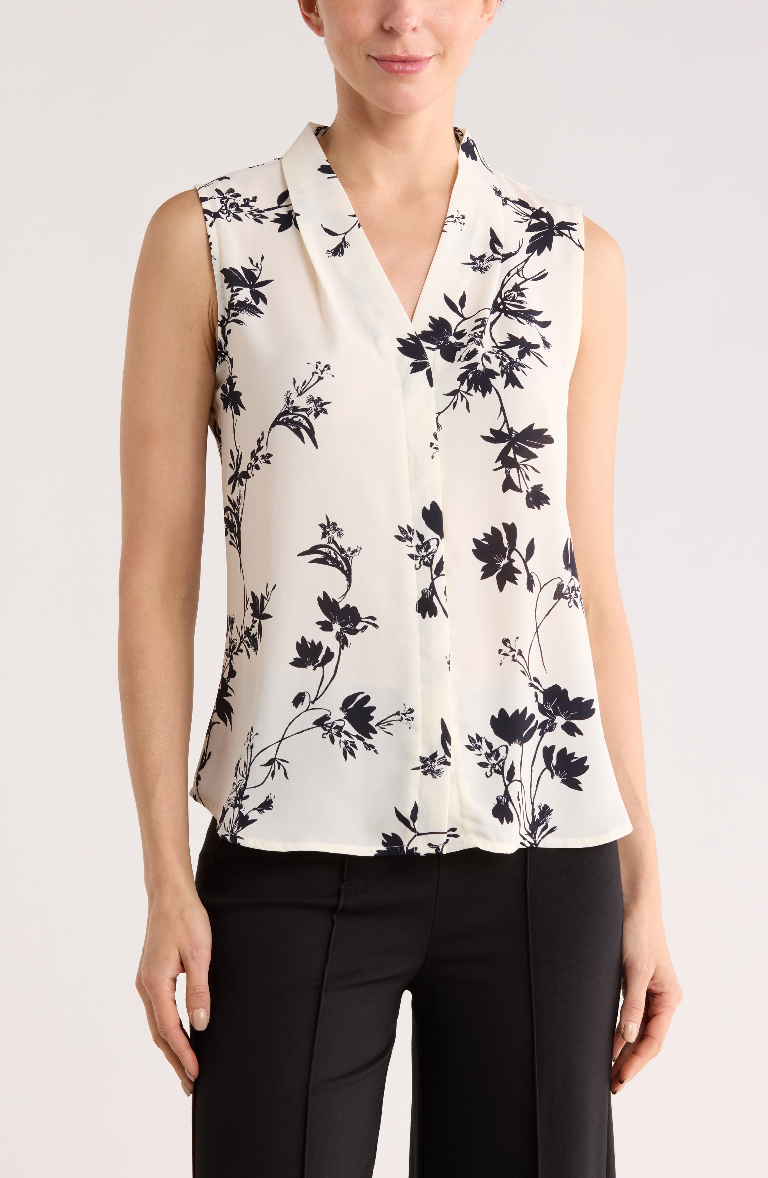 IVORY- NAVY AVA BOTANICAL
