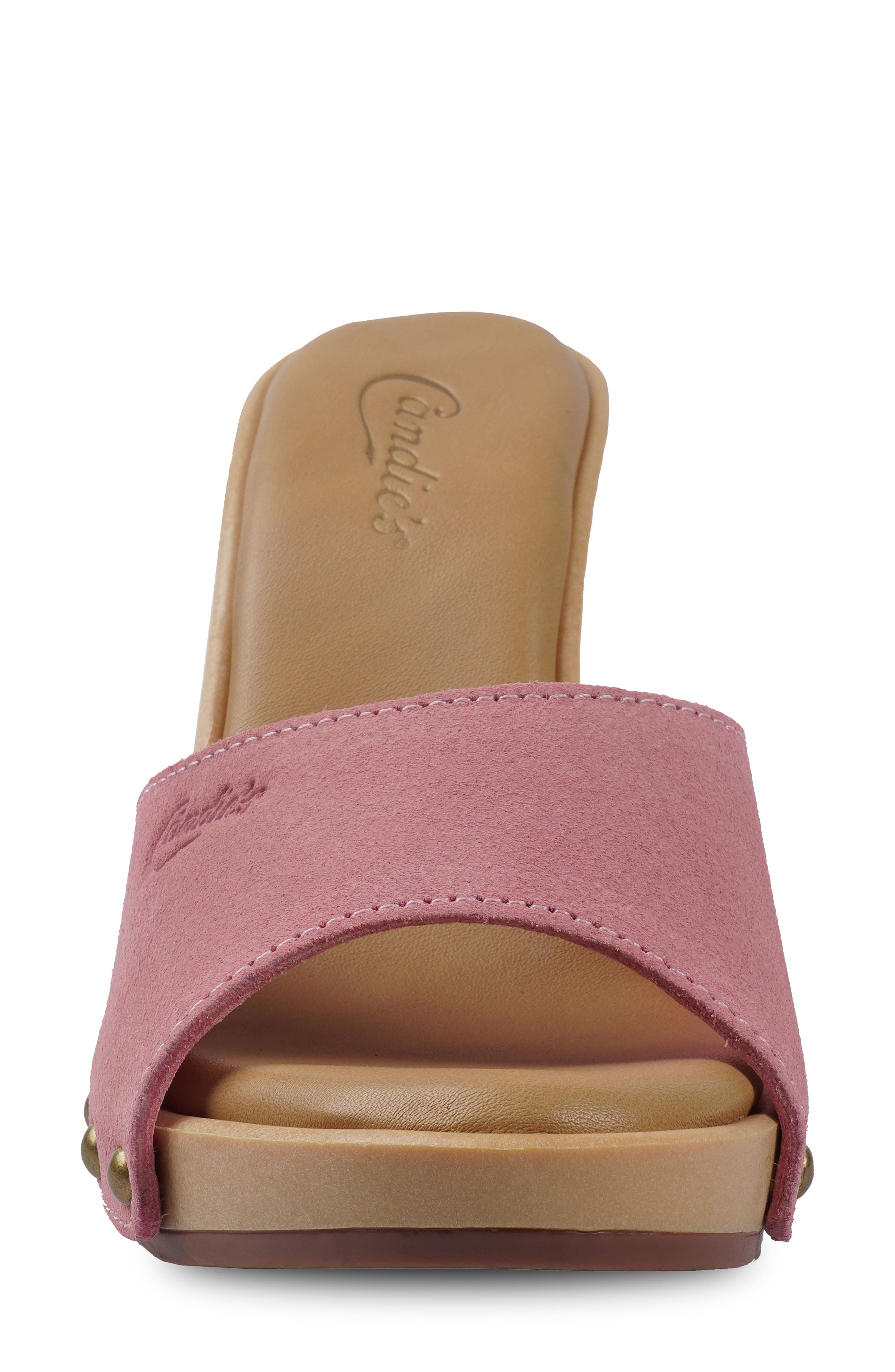 AntonellaOMG Slide Sandal, Alternate, color, PINK SUEDE