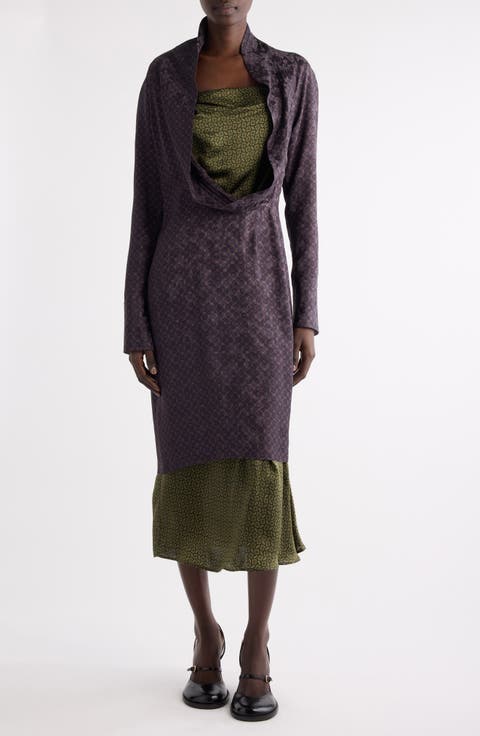 Delsey Long Sleeve Midi Dress