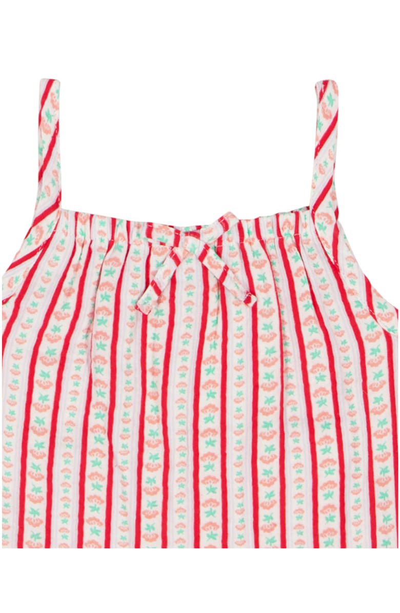 Lucky Brand Floral Cotton Tank & Shorts Set, Alternate, color, Red Stripe