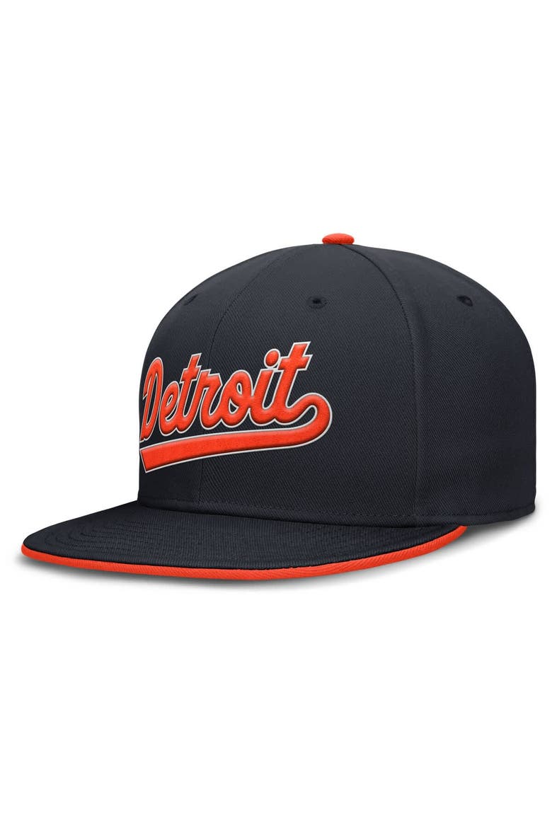 Men's Nike Navy Detroit Tigers True Performance Fitted Hat, Alternate, color, Navy
