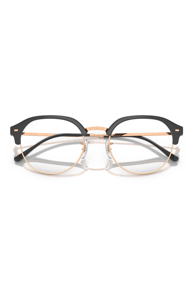 RX7229 53mm Irregular Optical Glasses, Alternate, color, GREY