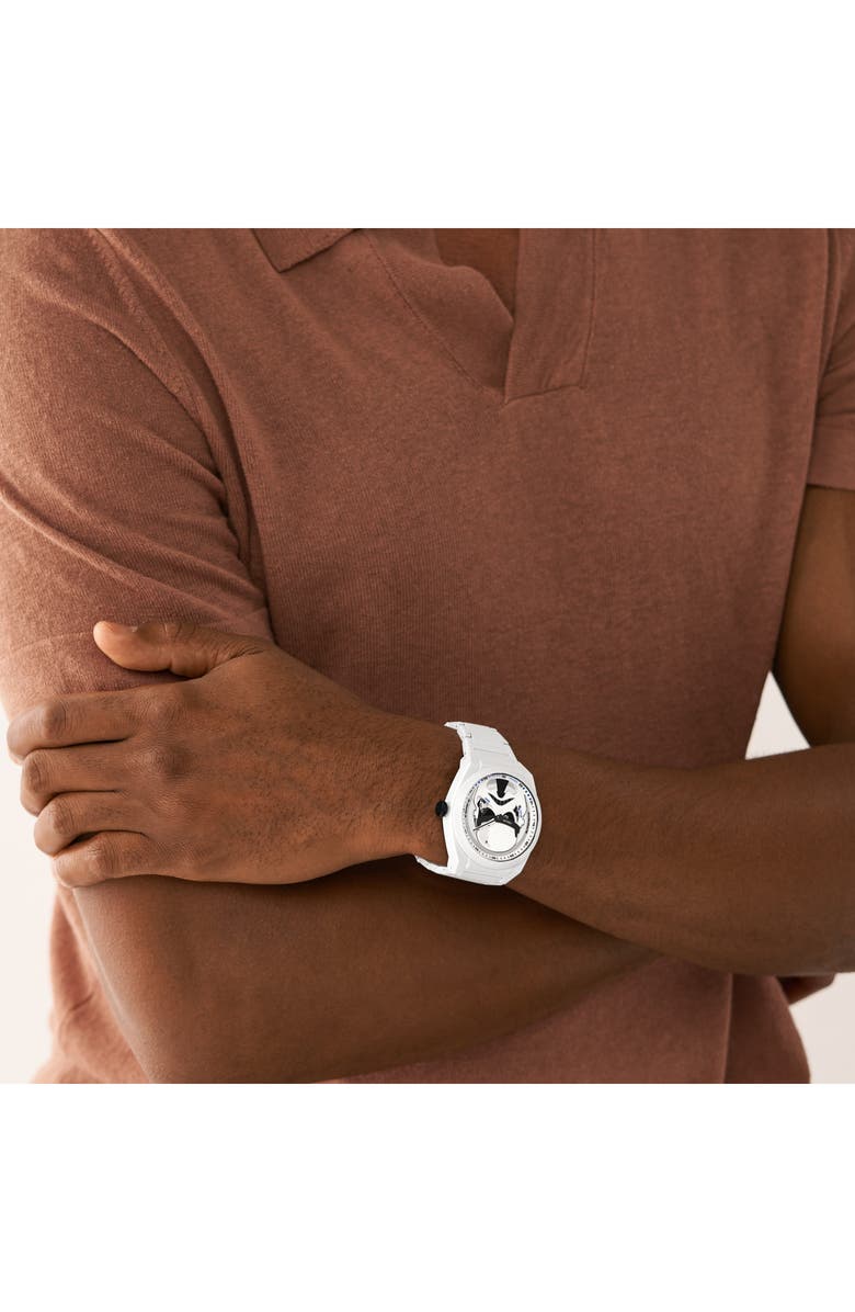 Fossil x Star Wars<sup>™</sup> Limited Edition Stormtrooper Bracelet Watch, 43mm, Alternate, color, 