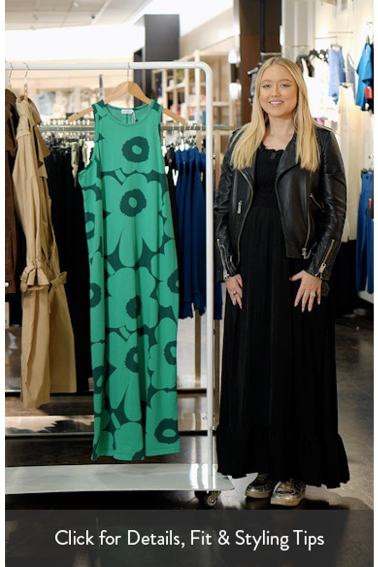 Erilainen Unikko Cotton Jersey Tank Dress video