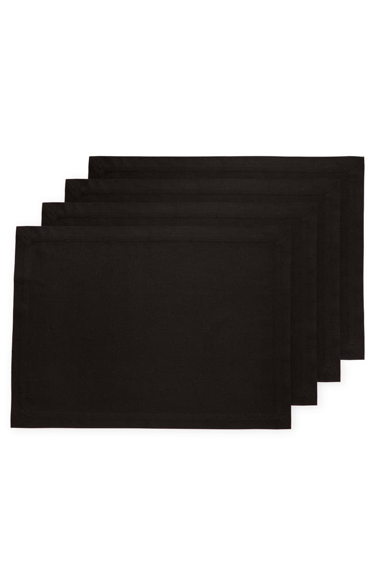 Solino Home Cotton Linen Placemats - Dru, 14" x 19", Main, color, 