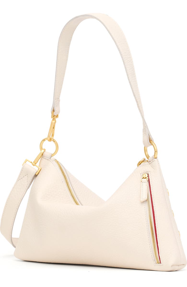 HAMMITT Medium Kyle Leather Shoulder Bag, Alternate, color, Calla Lily White/ Brushed Gold