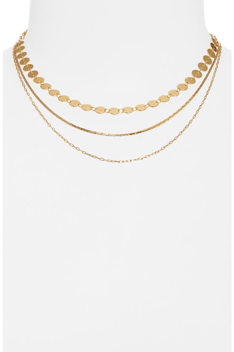 Disc Layered Necklaces, Alternate, color, VINTAGE GOLD