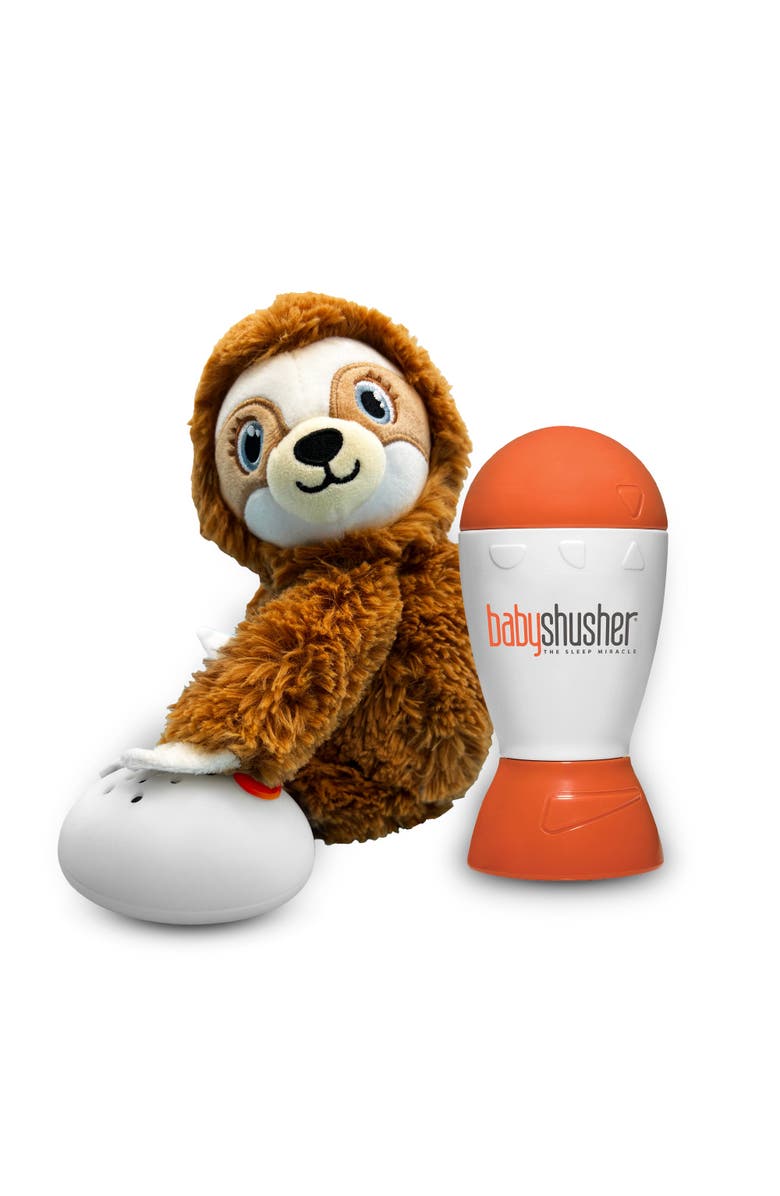 Shusher Soothing Sleep Duo Baby Shusher and Soft Cuddle Sloth for Peaceful Naps, Main, color,