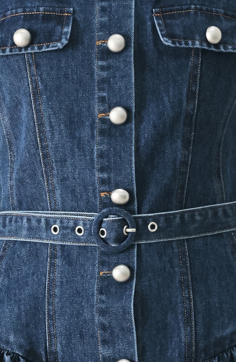 FREEMARKET Denim Minidress, Alternate, color, Indigo