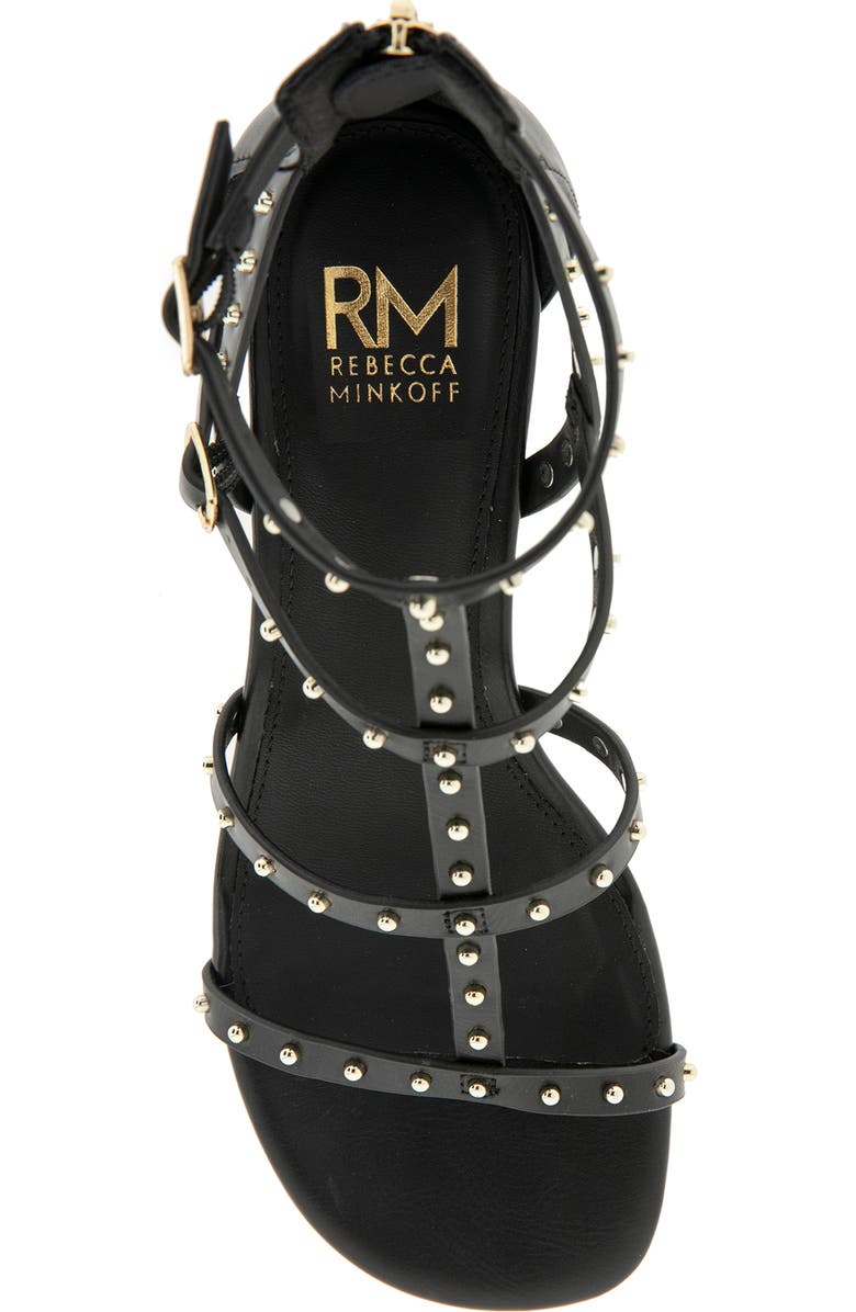 Rebecca Minkoff Avani Cage Sandal, Alternate, color, Black